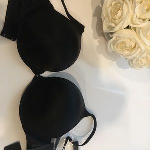 NWT Black Fredericks of Hollywood Pushup Bra 40C